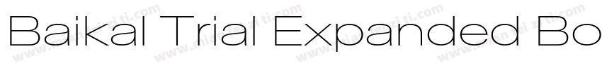 Baikal Trial Expanded Bold字体转换